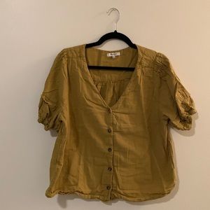 Yellow gold Madewell button down